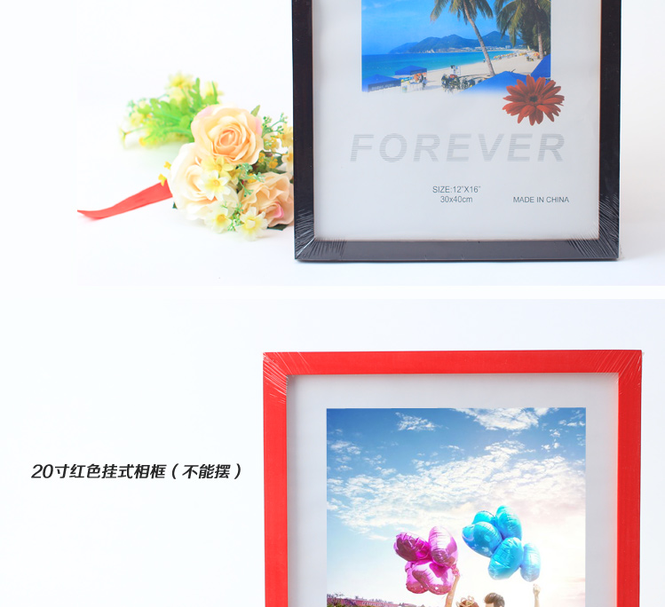 百易尚品实木摆台相框桌面相架相册相片夹5寸7寸10寸 12寸咖啡色摆式相框
