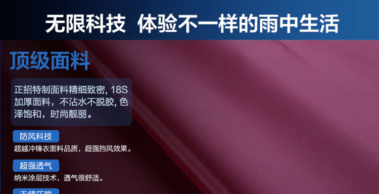 
                                        正招气蘘式自动排水头盔式透明大帽檐单人电动车摩托车雨衣 时尚防风防飘加大加厚电瓶车雨衣雨披 单人宝蓝头盔式帽檐 XXXL                