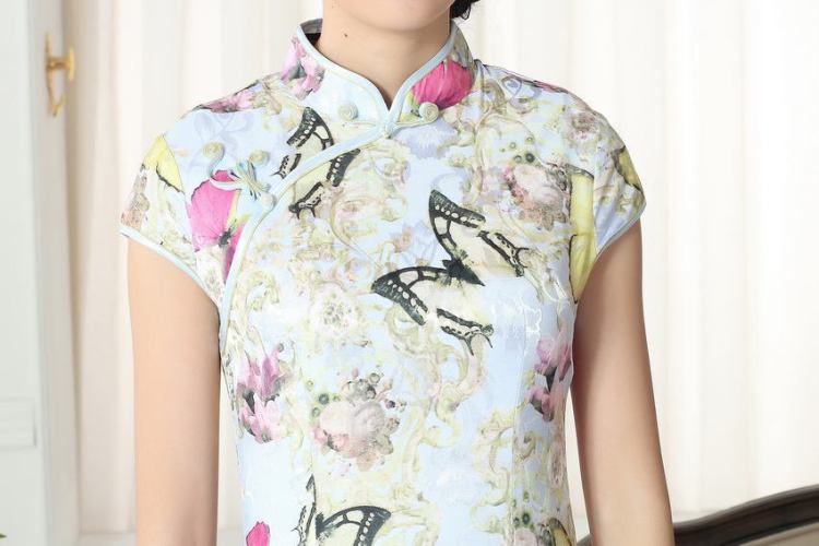 The broadband new summer elegance Chinese qipao Chinese graphics thin short cheongsam picture color 2 XL pictures, price, brand platters! Elections are good character, the national distribution, so why buy now enjoy more preferential! Health