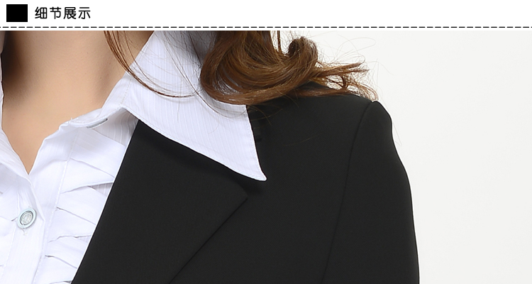 
                                                            汇美特 小西装职业装女装套装秋装正装外套西服套装工作服套裙 西装+裤子+裙子+V领白衬衣(一粒扣四件套) S(建议75-89斤以内)                
