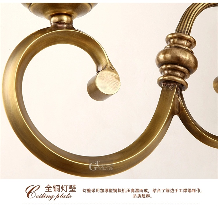 美式壁灯全铜壁灯 欧式壁灯美式地中海简约床头灯双头壁灯NB8530<a>