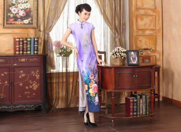 Nigeria, with Ms. cheongsam with Diane Fang drops short-sleeved cultivating long double cheongsam light blue L pictures, price, brand platters! Elections are good character, the national distribution, so why buy now enjoy more preferential! Health