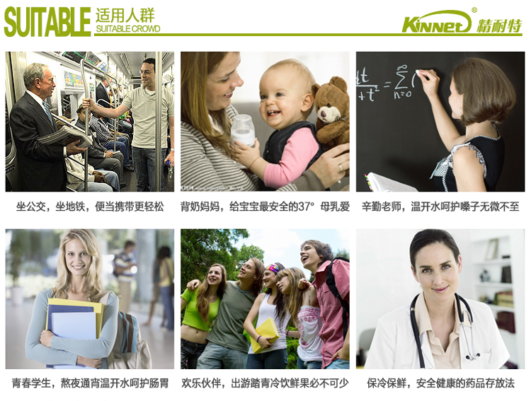 
                                                            精耐特（KINNET） 加厚保温包保温袋饭盒袋手提便当包餐盒保温保冷收纳包午餐包 拼接扁方形                