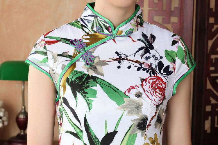 For Pont Sondé Diane summer new, elegance, short Chinese qipao new Chinese improved cheongsam dress D 0221 - A XXL pictures, price, brand platters! Elections are good character, the national distribution, so why buy now enjoy more preferential! Health