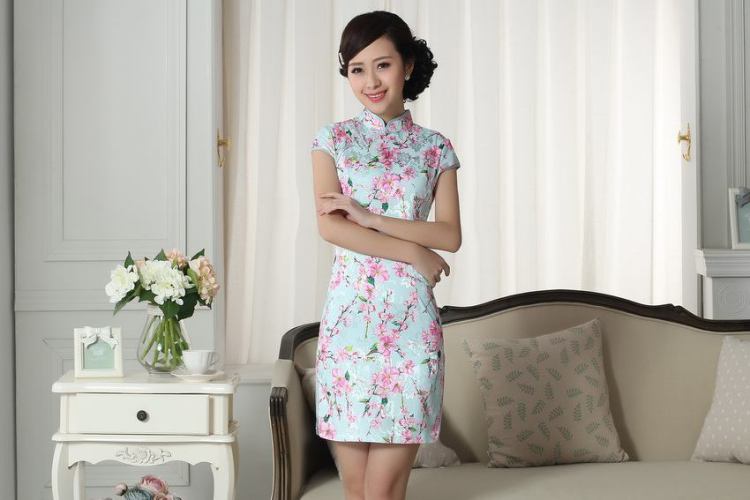 For Pont Sondé Diana Lady stylish jacquard cotton cultivating short cheongsam dress new Chinese qipao gown picture color XXL pictures, price, brand platters! Elections are good character, the national distribution, so why buy now enjoy more preferential! Health