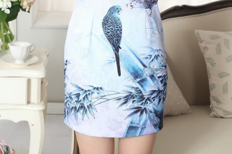 The broadband lady stylish jacquard cotton cultivating short cheongsam dress new improved cheongsam dress picture color 2 XL pictures, price, brand platters! Elections are good character, the national distribution, so why buy now enjoy more preferential! Health