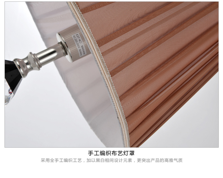 欧式奢华水晶台灯卧室床头 现代简约床头灯创意书房灯MT-8185