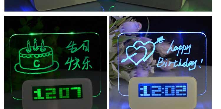 创意礼物送女友老婆男友闺蜜朋友实用创意新奇摆钟闹钟 带USB蓝