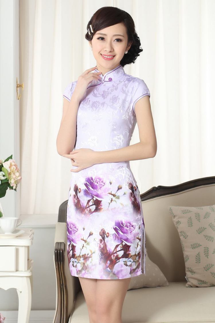 The broadband jacquard cotton daily Chinese qipao cultivating short cheongsam red 2 XL pictures, price, brand platters! Elections are good character, the national distribution, so why buy now enjoy more preferential! Health