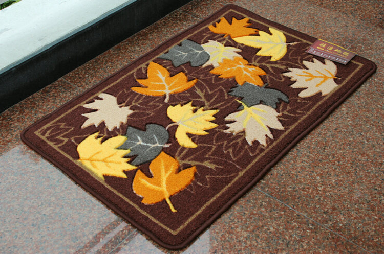 
                                        博奕地毯 时尚尼龙剪花地毯 吸水防滑地垫地毯 尼龙枫叶 800MMx1150MM                