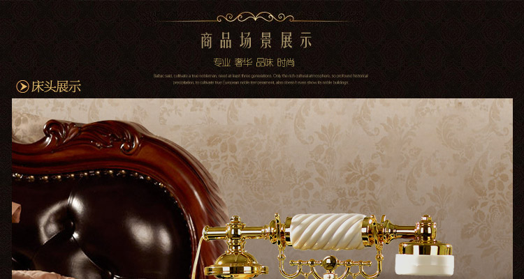 
                                        好心艺欧式仿古电话座机复古 创意家居装饰品摆件时尚家用电话机来电显示D07 丘比特淡金                