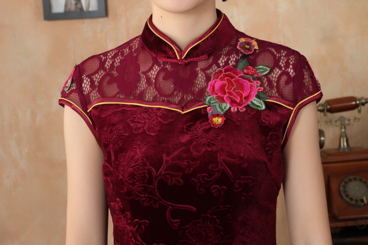 The broadband summer new female lace cheongsam dress improved daily thin embroidered cheongsam picture color 2 XL pictures, price, brand platters! Elections are good character, the national distribution, so why buy now enjoy more preferential! Health