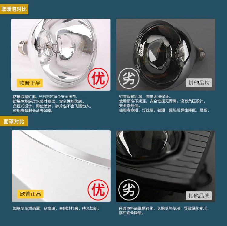 欧普照明 浴霸四灯暖取暖换气三合一 超薄静音（仕途通达）