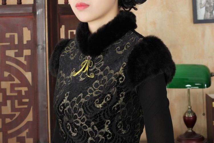 Ms. 27.41 picking qipao Tang dynasty improved winter cheongsam collar scouring pads plus lace Foutune of dress dresses Y0025 map color 2XL Photo, prices, brand platters! The elections are supplied in the national character of distribution, so action, buy now enjoy more preferential! As soon as possible.