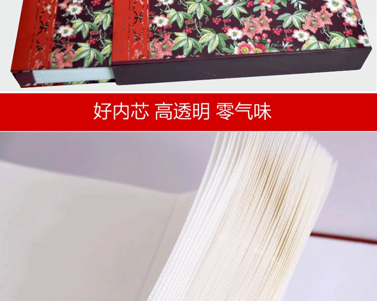 创意复古相册淡雅花  5寸相册本 600张 超大款盒装影集混装创意送礼纪念送女友、长辈 66蓝5寸600张