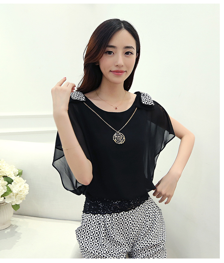 Margaret Elizabeth Kahlo's 2015 new summer leisure package Korean fashion snow woven lace stitching short sleeve women white XXL pictures, price, brand platters! Elections are good character, the national distribution, so why buy now enjoy more preferential! Health