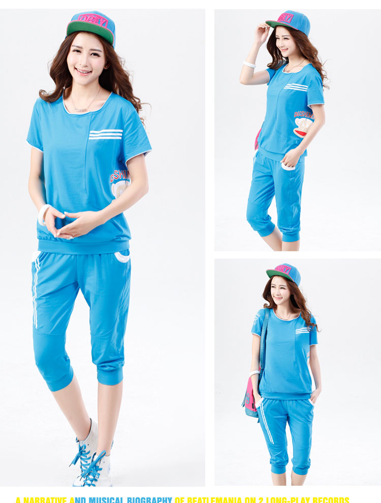 The Pei Ji 2015 summer Korean short-sleeved sport and leisure package girls summer maximum number 7 loose pants stylish stamp big mouth monkey Kit female white XL pictures, price, brand platters! Elections are good character, the national distribution, so why buy now enjoy more preferential! Health
