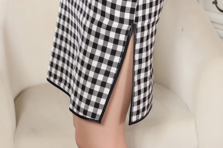 Nigeria, the Yau Ma Tei cotton retro checked short-sleeved qipao improved daily republic linen clothes summer dresses skirts D 0247 - A XXL pictures, price, brand platters! Elections are good character, the national distribution, so why buy now enjoy more preferential! Health