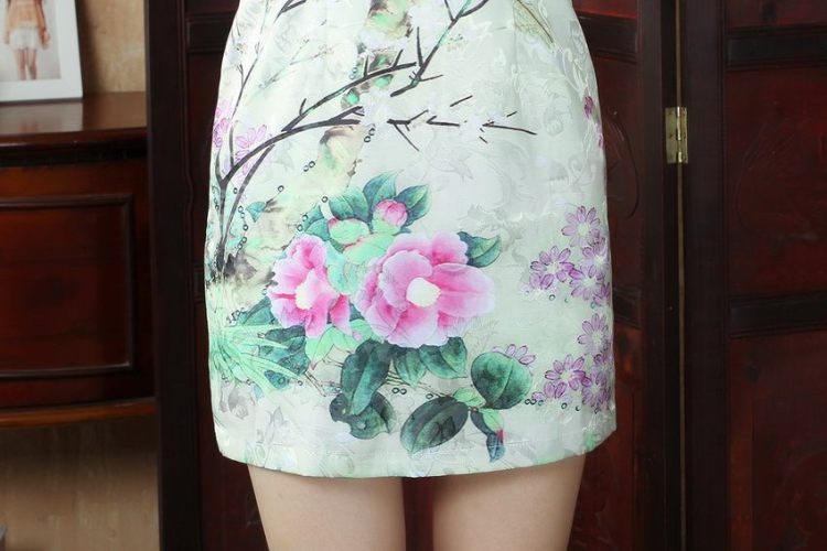 Nigeria, the cheongsam dress, Ms. Tang fitted dresses improved national wind antique stamp cheongsam dress dress picture color XXL pictures, price, brand platters! Elections are good character, the national distribution, so why buy now enjoy more preferential! Health