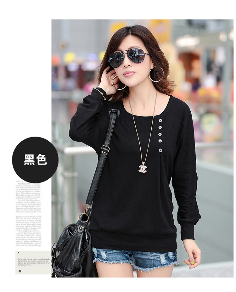 Shin Sung thick, Hin thin 2015 Autumn new products Korean women xl wild loose long-sleeved T-shirt with round collar knitting sweater, forming the basis of the girl 921 Black 3XL recommendations 150-165¨catty picture, prices, brand platters! The elections are supplied in the national character of distribution, so action, buy now enjoy more preferential! As soon as possible.