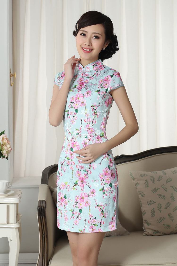 Nigeria, the lady stylish jacquard cotton cultivating short cheongsam dress new Chinese qipao gown picture color XXL pictures, price, brand platters! Elections are good character, the national distribution, so why buy now enjoy more preferential! Health