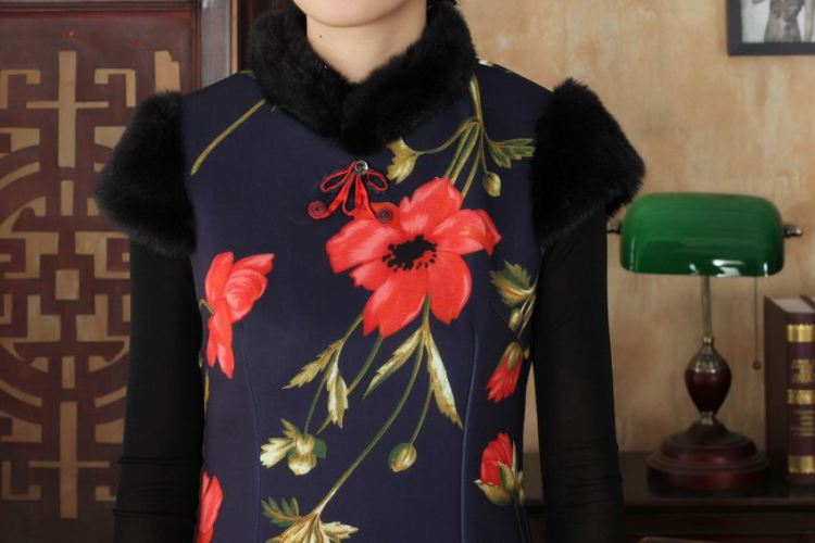 The frequency response, Ms. Tang cheongsam with improved winter dresses, for the waist dress dresses Y 0028 Map Color 2 XL pictures, price, brand platters! Elections are good character, the national distribution, so why buy now enjoy more preferential! Health