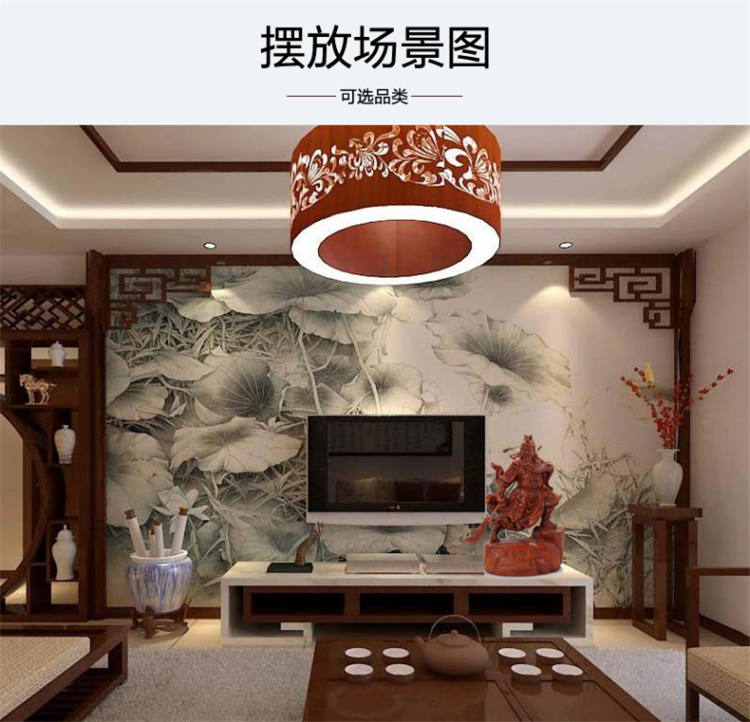 华庭丽娜 关公工艺品摆件 忠义关公像关羽武财神关二爷财神爷开业工艺礼品JHW 招财关公-小号关公财神9016