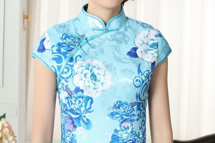 The broadband lady stylish jacquard cotton cultivating short cheongsam dress new Chinese qipao gown picture color 2 XL pictures, price, brand platters! Elections are good character, the national distribution, so why buy now enjoy more preferential! Health