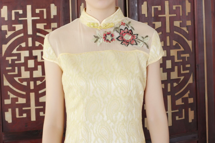 Nigeria, the lady Jane, stylish and refined beauty lace short cheongsam dress new Chinese Chinese Dress D 0254 - C XXL pictures, price, brand platters! Elections are good character, the national distribution, so why buy now enjoy more preferential! Health