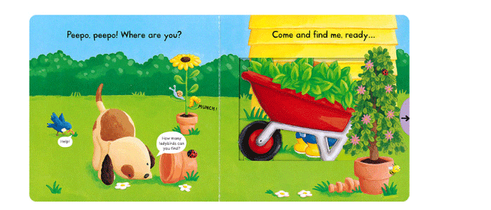 busy系列 英文原版绘本 busy playtime 儿童启蒙纸板机关操作活动书5