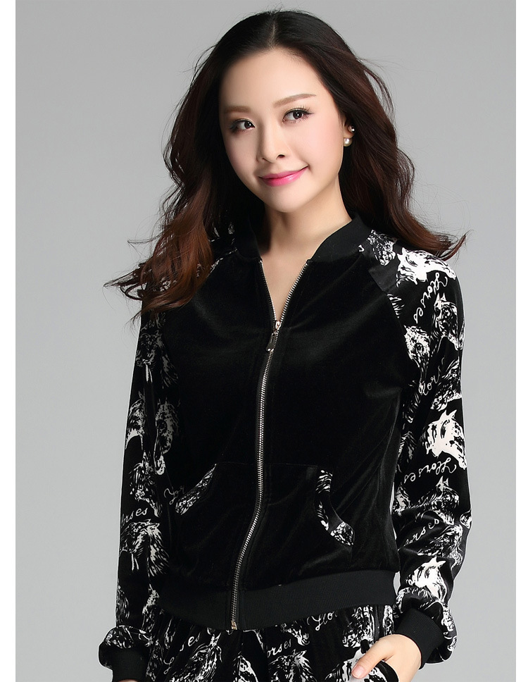 C.o.d. 2015 new stylish recreational sport xl thick MM Sau San video thin velvet sweater Korean sports wear leisure wears black XXXL female picture, prices, brand platters! The elections are supplied in the national character of distribution, so action, buy now enjoy more preferential! As soon as possible.