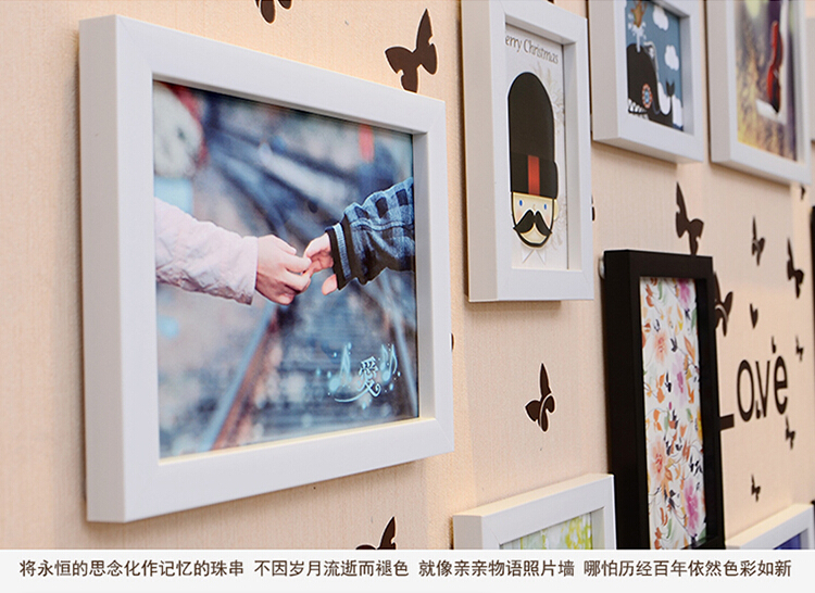 
                                        娜芸 13框相框照片墙组合 创意装饰画相框组合相片墙油画装饰画客厅卧室画 白蓝色                