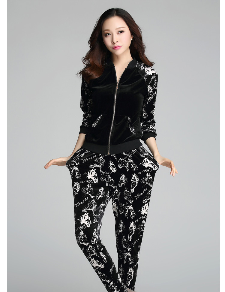 C.o.d. 2015 new stylish recreational sport xl thick MM Sau San video thin velvet sweater Korean sports wear leisure wears black XXXL female picture, prices, brand platters! The elections are supplied in the national character of distribution, so action, buy now enjoy more preferential! As soon as possible.