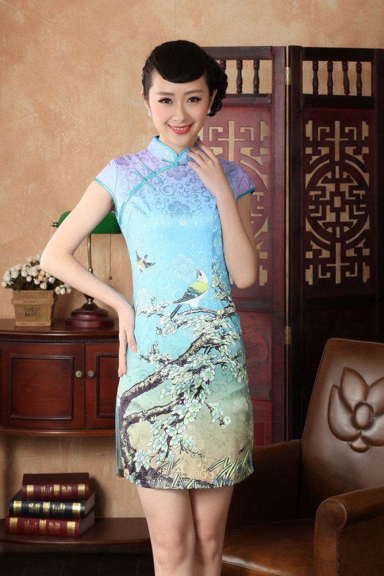 Nigeria, the Chinese cheongsam dress summer Chinese improved short cheongsam dress D 0225 XXL pictures, price, brand platters! Elections are good character, the national distribution, so why buy now enjoy more preferential! Health