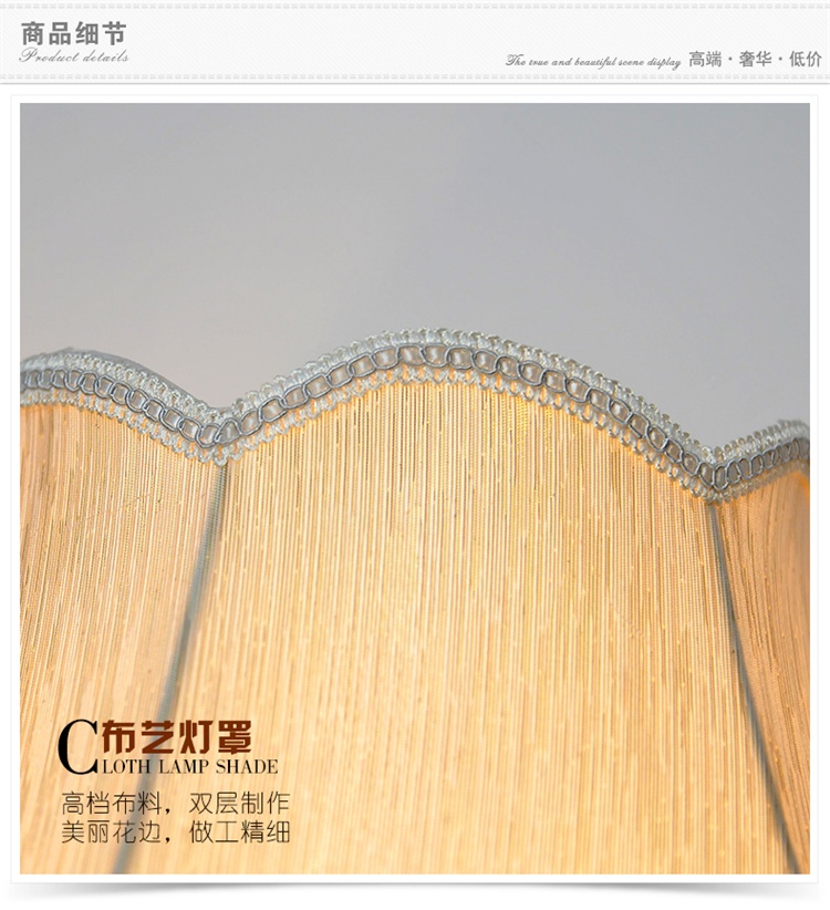 落地灯奢华欧式简约LED落地灯美式客厅书房卧室床头落地灯L20