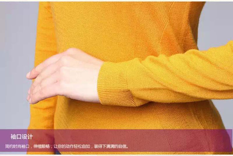 职业阿玛施特秋冬羊毛衫高领多色毛衣修身显瘦女针织衫打底衫 白色针织衫 S(2码)