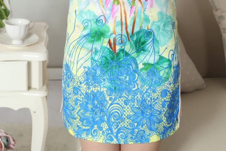 Nigeria, the new summer elegance Chinese qipao Chinese graphics thin short cheongsam picture color XXL pictures, price, brand platters! Elections are good character, the national distribution, so why buy now enjoy more preferential! Health