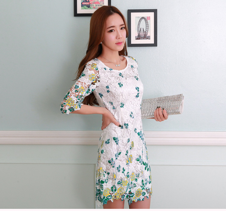 C.o.d. 2015 Summer new stylish casual stylish Korean classic lace to bit-stamp elegance dresses blue XL Photo, prices, brand platters! The elections are supplied in the national character of distribution, so action, buy now enjoy more preferential! As soon as possible.