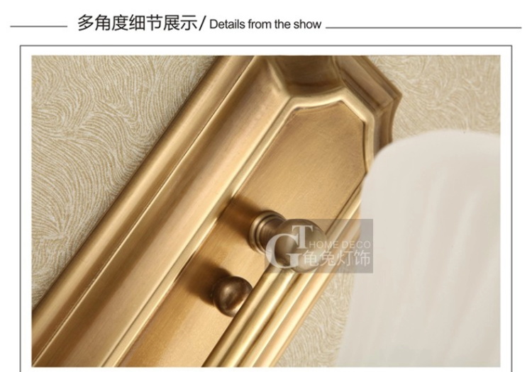 壁灯美式床头全铜壁灯过道灯 玄关灯壁灯客厅 欧式铜灯 NB8062(b)