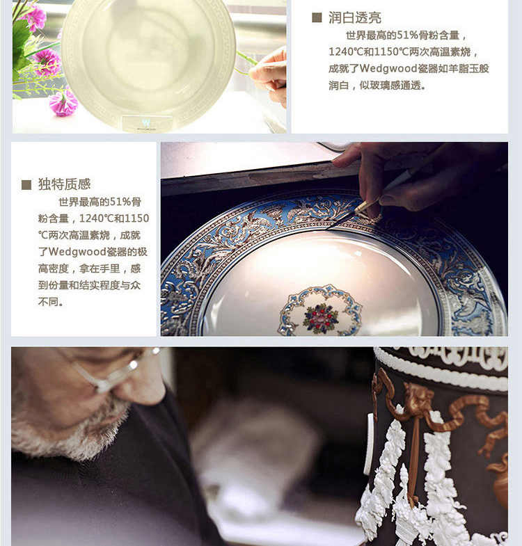 Wedgwood Cornucopia 丰饶之角 23cm 骨瓷  深餐盘单只装