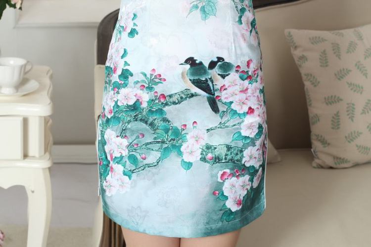 The broadband lady stylish jacquard cotton cultivating short cheongsam dress new Chinese qipao gown picture color 2 XL pictures, price, brand platters! Elections are good character, the national distribution, so why buy now enjoy more preferential! Health