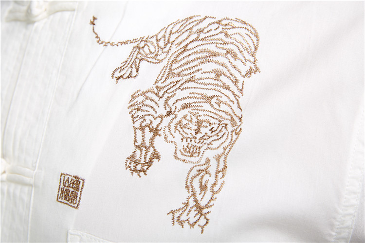 De-tiger fudo 2015 Summer New Men Tang dynasty short-sleeved ethnic Chinese clothing unreasonable pattern God Tiger L picture, prices, brand platters! The elections are supplied in the national character of distribution, so action, buy now enjoy more preferential! As soon as possible.