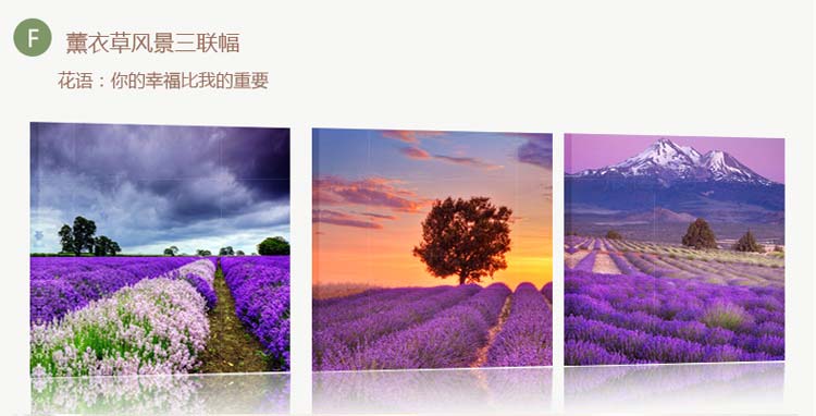 巢里巢外客厅装饰画现代简约挂画风景画三联无框画沙发背景墙餐厅墙画 C 70*70拼套/25mm