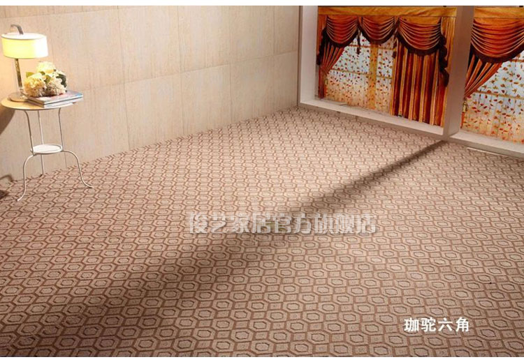 
                                        俊艺 地毯地垫 办公室现代欧式客厅卧室茶几满铺防滑地毯 黑红条纹 2米宽/1米长                