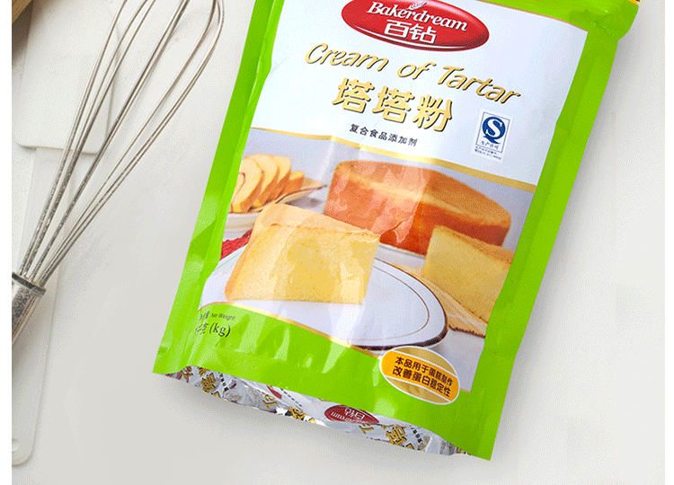 安琪百钻塔塔粉1kg克蛋白稳定剂戚风蛋糕材料烘焙原料
