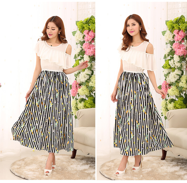 C.o.d. 2015 Summer new stylish casual atmosphere thick mm extra female chiffon skirt long skirt summer new stamp white XXXL skirt picture, prices, brand platters! The elections are supplied in the national character of distribution, so action, buy now enjoy more preferential! As soon as possible.