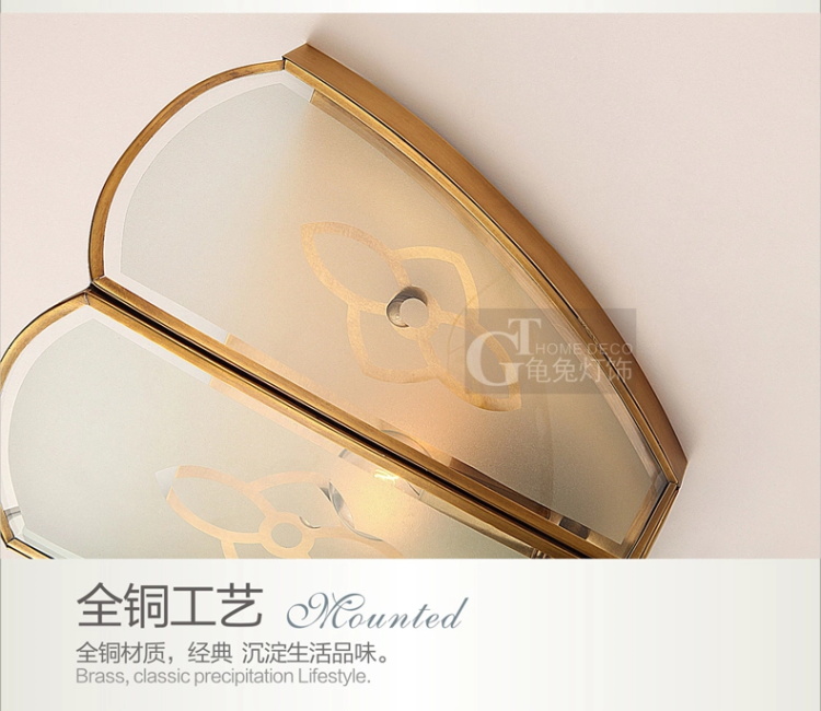 壁灯高雅欧式纯铜壁灯 床头灯过道镜前灯饰灯具NB8058(b) NB8058-01