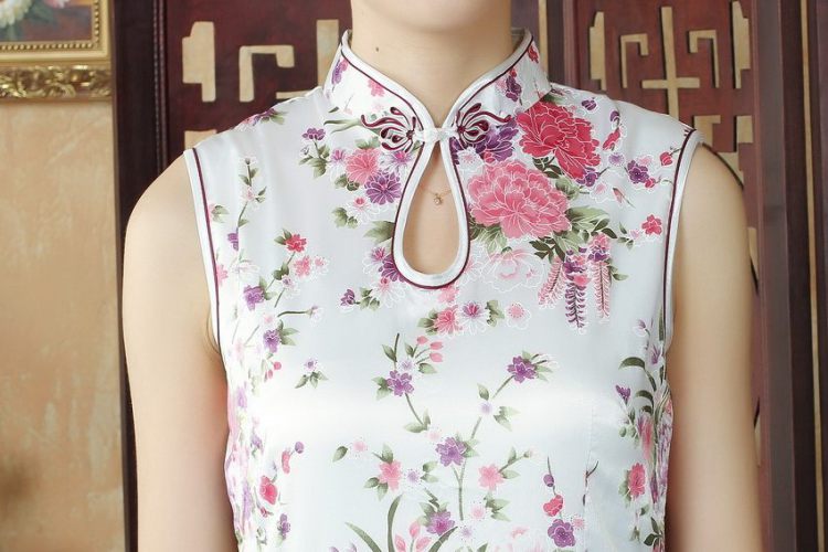 Ms. elegant qipao Nigeria Tang dynasty improved summer qipao gown need collar stamp dress dresses 5022 White M picture, prices, brand platters! The elections are supplied in the national character of distribution, so action, buy now enjoy more preferential! As soon as possible.