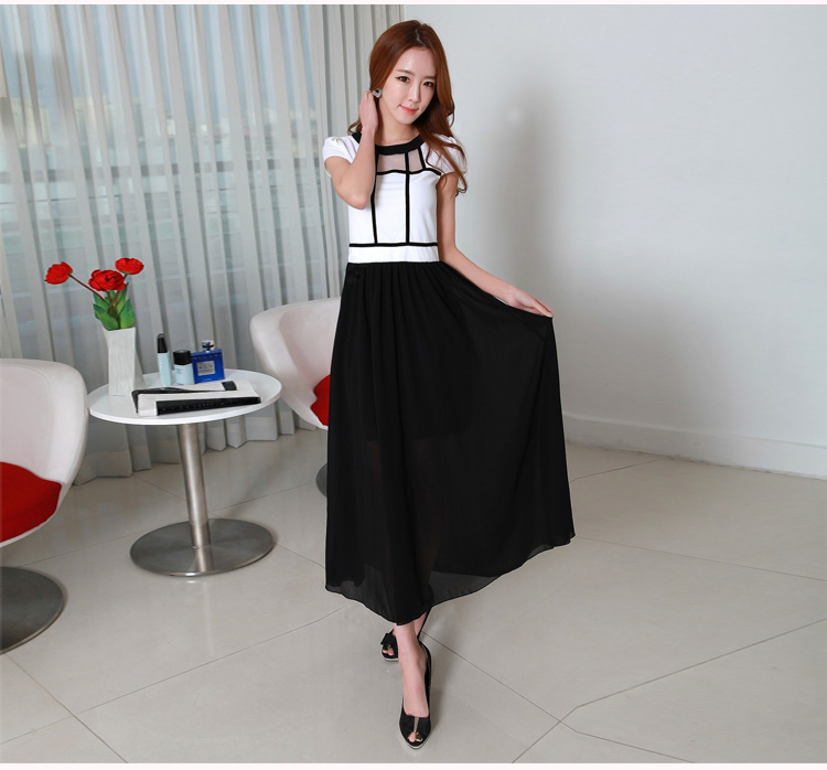 C.o.d. chiffon fat mm summer 2015, summer new Korean elegant graphics thin chiffon colored temperament unearthly knocked long skirt skirt black L picture, prices, brand platters! The elections are supplied in the national character of distribution, so action, buy now enjoy more preferential! As soon as possible.