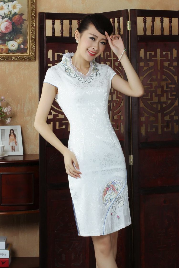 For Pont Sondé Diane dresses summer dresses, Ms. Tang is improved summer dresses, embroidery for Chinese qipao picture color XXL pictures, price, brand platters! Elections are good character, the national distribution, so why buy now enjoy more preferential! Health